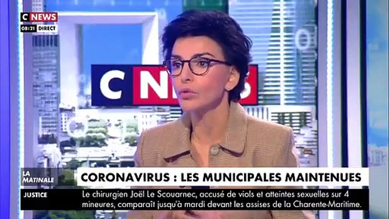 VIRUS - Rachida Dati, candidate LR aux municipales à Paris, juge que maintenir le scrutin, comme annoncé par Emmanuel Macron, était le "bon choix" - VIDEO