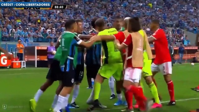 Huit cartons rouges lors de Gremio-Internacional en Copa Libertadores !