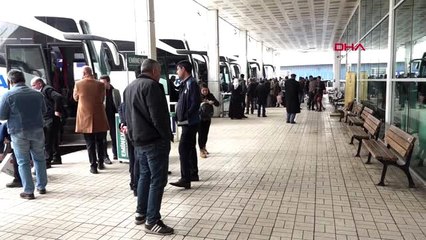 Van otogarında koronavirüs dezenfeksiyonu