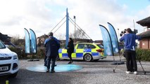 Crimewatch filming at Preston docks