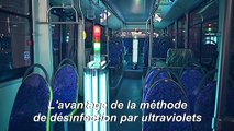Désinfection aux ultraviolets pour des bus à Shanghai