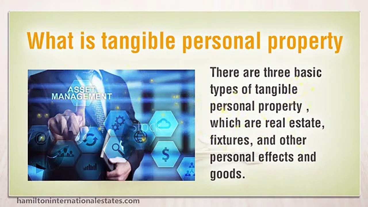 What is tangible personal property