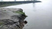 कैराना: यमुना नदी का जलस्तर बढ़ा, कटान शुरू