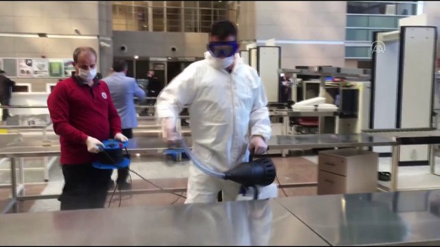 İstanbul Adalet Sarayı'nda koronavirüs önlemlerine devam edildi - İSTANBUL