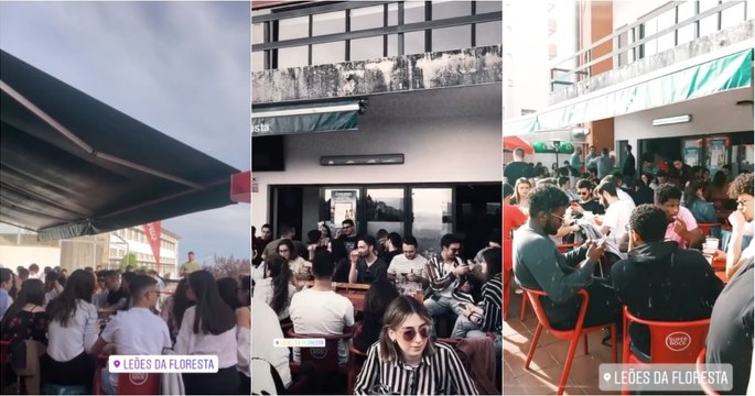 Universidade da Beira Interior suspendeu aulas e alunos encheram bar