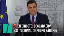 EN DIRECTO: Declaración institucional de Pedro Sánchez