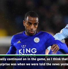 Pereira injury a 'big blow' for Leicester - Rodgers