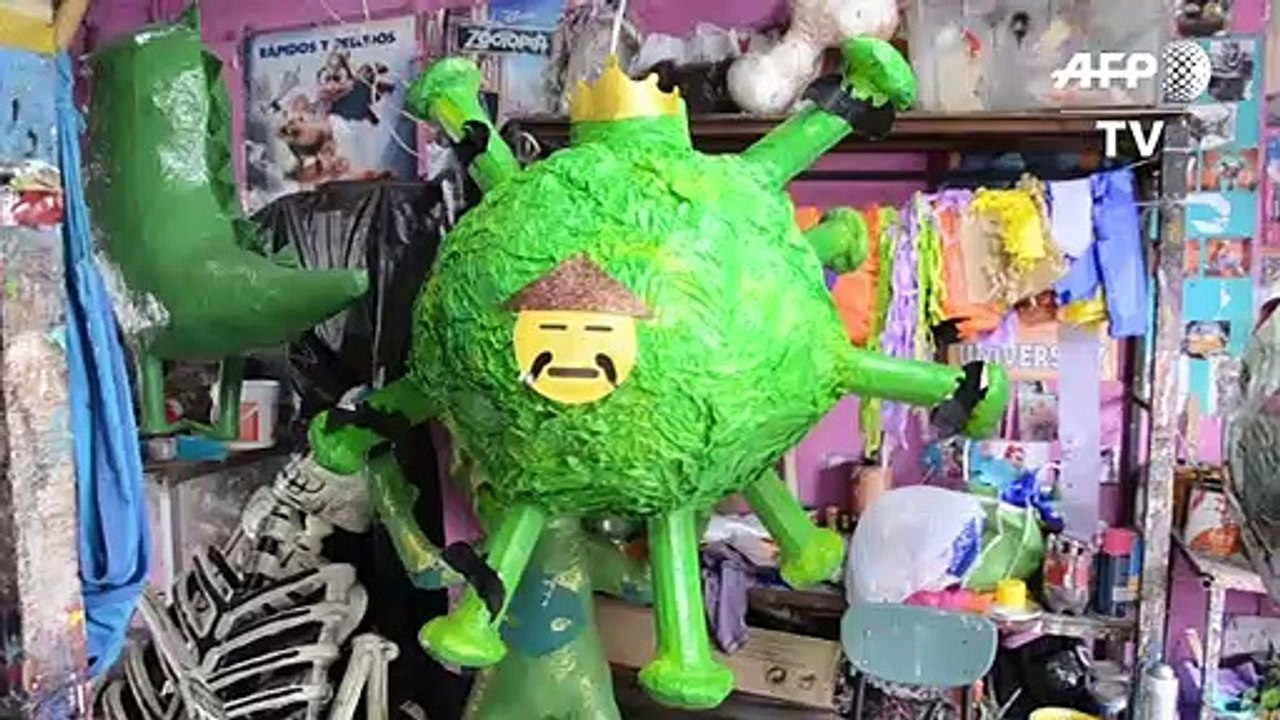 COVID-19-Piñata: Mexikaner nimmt Virus mit Humor