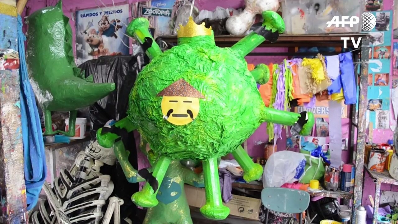 COVID-19-Piñata: Mexikaner nimmt Virus mit Humor