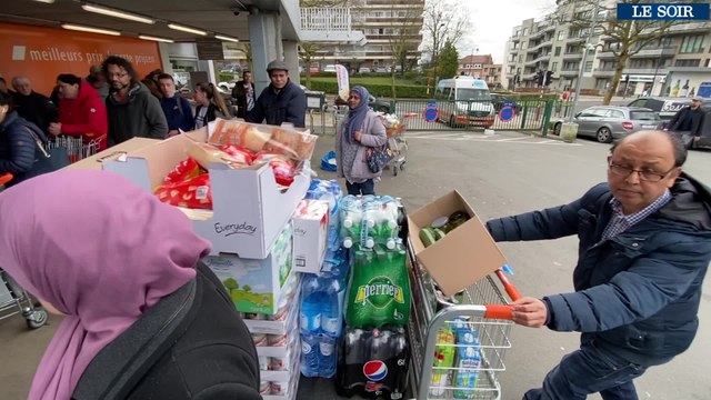 Coronavirus: les rayons de supermarchés dévalisés