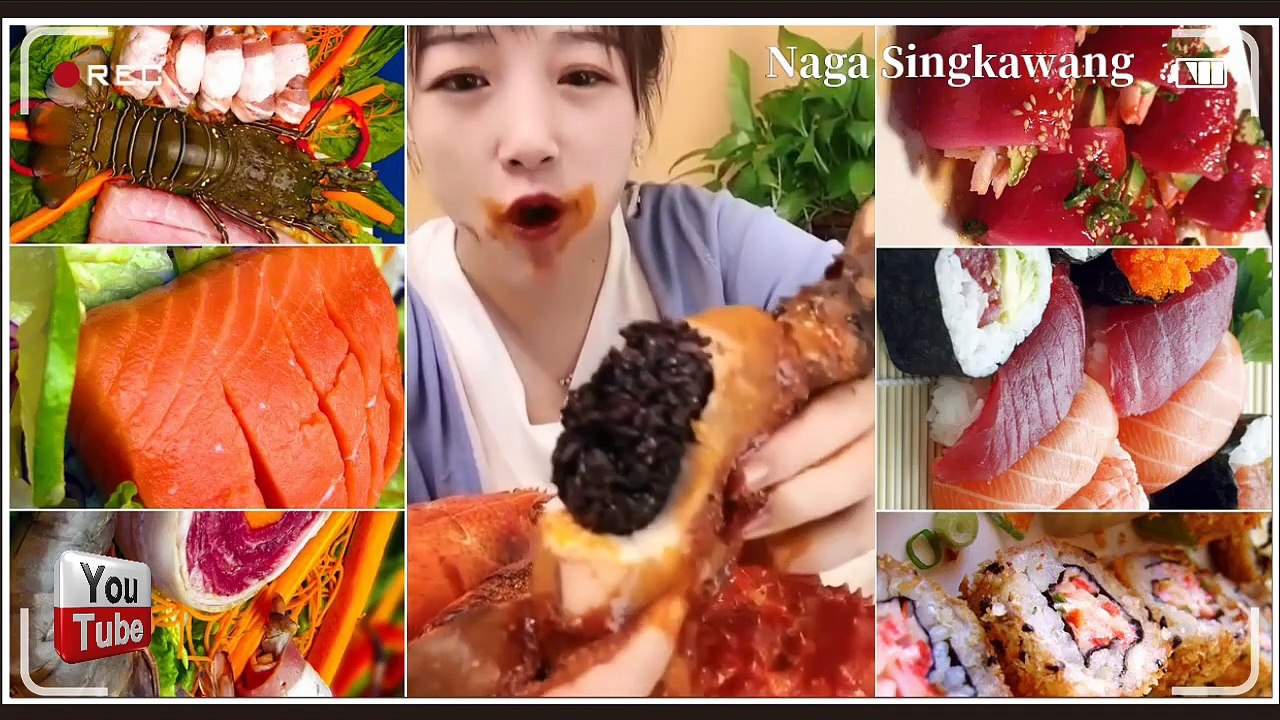 Weird Mukbang Foods From China - Huge Seafood of Lobster, Octopus, Crab, Shrimp, and others