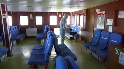 Çanakkale'de feribotlarda 'koronavirüs' önlemi
