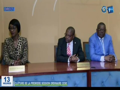 RTG/Clôture de la première session ordinaire du conseil économique social et environnemental par le premier vice président