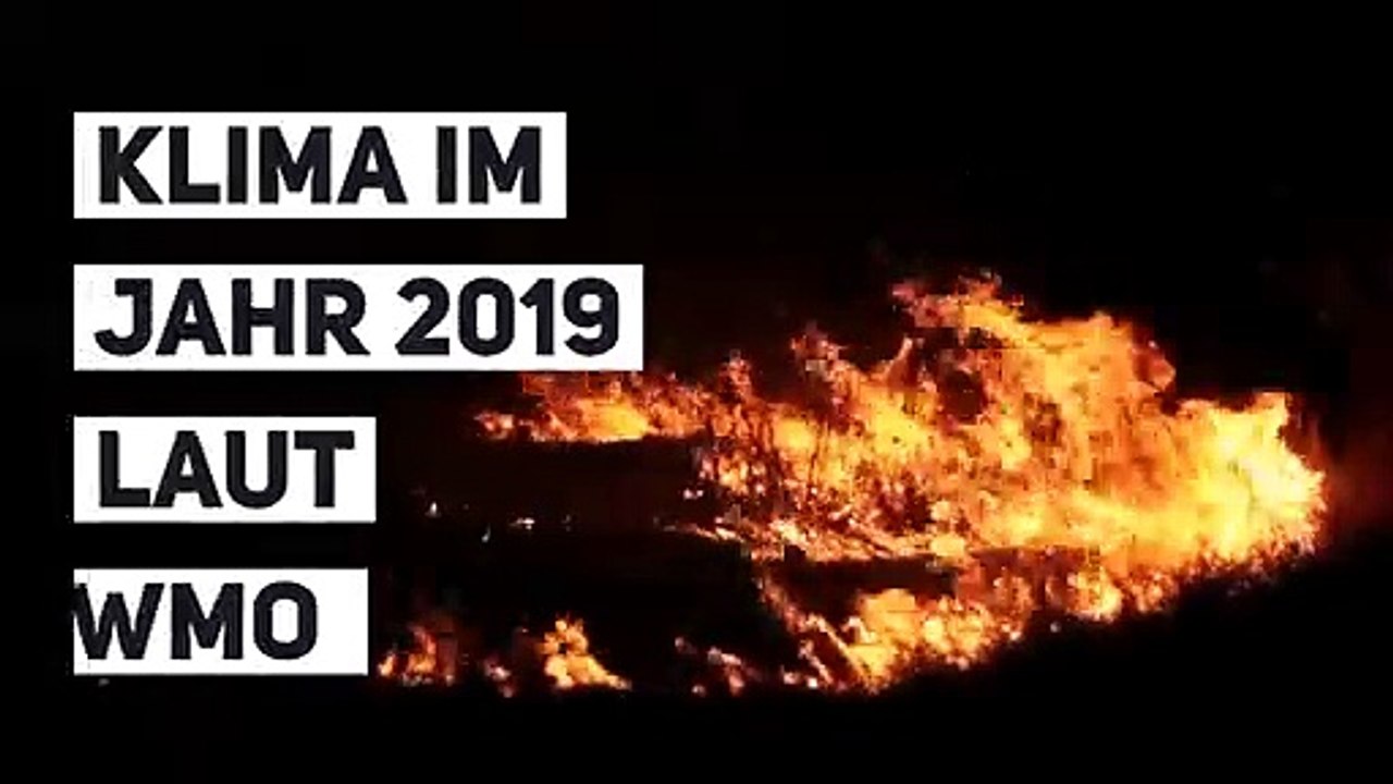 Klima im Jahr 2019 laut WMO