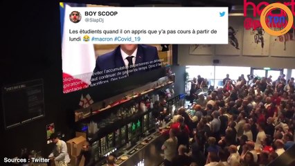Coronavirus : les étudiants sont très heureux à l'annonce d'Emmanuel Macron !