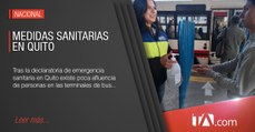 Terminales de buses con poca afluencia de gente tras medidas sanitarias