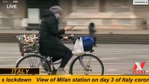 View of Milan station on day 3 of Italy coronavirus lockdown -- ITALY