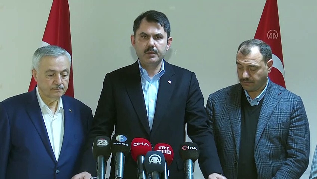 Bakan Kurum: ”9 ilimizde toplamda 222 bin binada hasar tespiti yaptık“ - ELAZIĞ