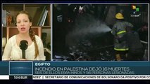 Incendio en campamento de refugiados en Palestina deja 16 muertos