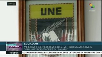 Download Video: Ecuador: UNE rechaza medidas económicas de Lenín Moreno