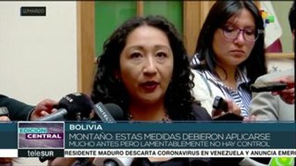 Gob. de facto de Bolivia anuncia más medidas para control del COVID-19