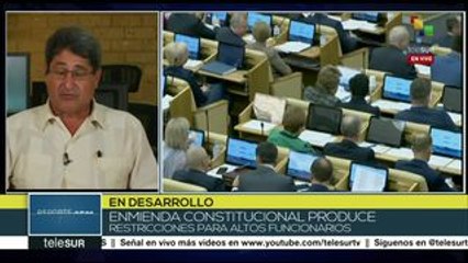 Pérez: propuesta de Putin, una manera de modernizar la Constitución