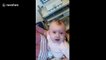 Deaf baby smiles after hearing her parents' voices for the first time ever
