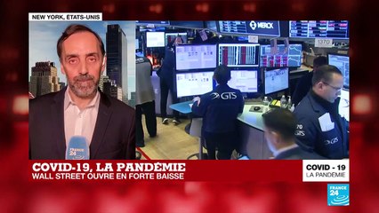 COVID-19, la pandémie : le bourses en forte baisse