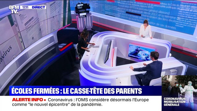Story 1 : Le casse-tête des parents face à la fermeture des écoles - 13/03