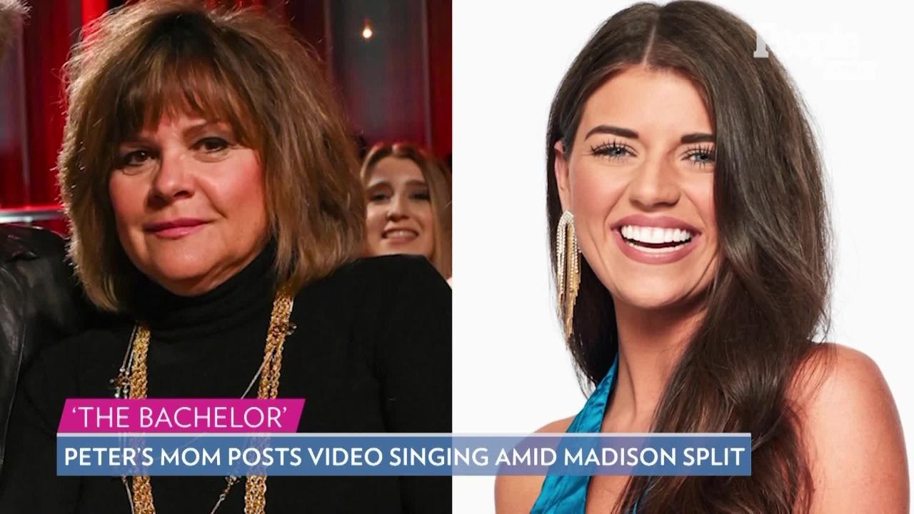 Peter Weber's Mom Posts Video Singing 'Leaving on a Jet Plane' as He Splits from Madison Prewett