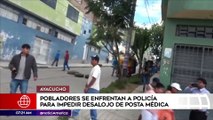 Primera Edición: Pobladores se enfrentaron a policías para impedir desalojo de posta médica en Ayacucho