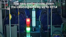 Buses undergo ultraviolet disinfection in China