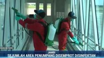 Bandara Sultan Thaha Jambi Disemprot Disinfektan Cegah Penyebaran Covid-19