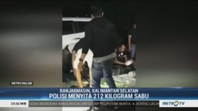 Polda Kalsel Sita 212 Kg Sabu