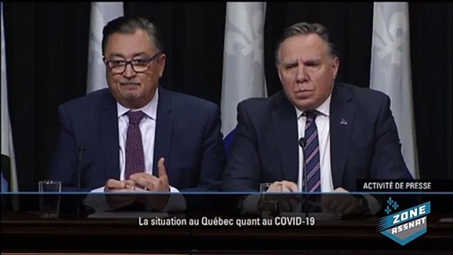 Écoutez-bien nôtre premier ministre du Québec, Francois Legault accompagné du Dr Horacio Arruda qui insiste sur son titre pendant un point de presse sérieux sur le Coronavirus...de tout beauté lol