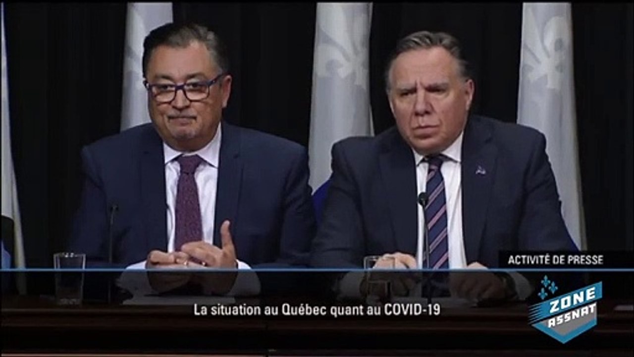 Écoutez-bien nôtre premier ministre du Québec, Francois Legault accompagné du Dr Horacio Arruda qui insiste sur son titre pendant un point de presse sérieux sur le Coronavirus...de tout beauté lol