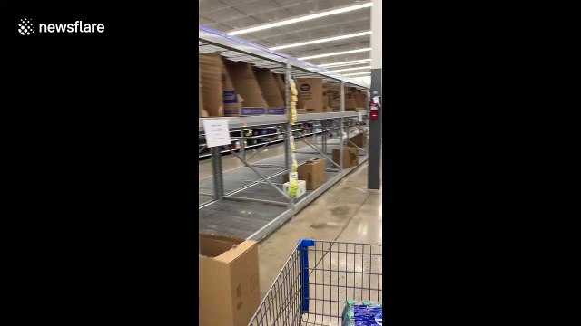 Arizona Wal-Mart virtually empty as panic buying over coronavirus intensifies