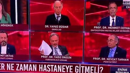 Koronavirüs'ün tartışıldığı programda enfeksiyon uzmanı Prof. Dr. Mehmet Ceylan, alan dışı uzmanların katılmasına tepki gösterdi