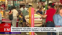 Edición Mediodía: Martín Vizcarra llamó a la calma ante compras masivas en tiendas y supermercados