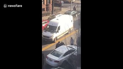 Man wounded during drive-by shooting helped by passers-by in NYC