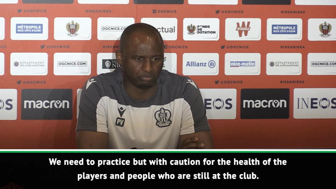 Nice will keep training despite suspension - Vieira