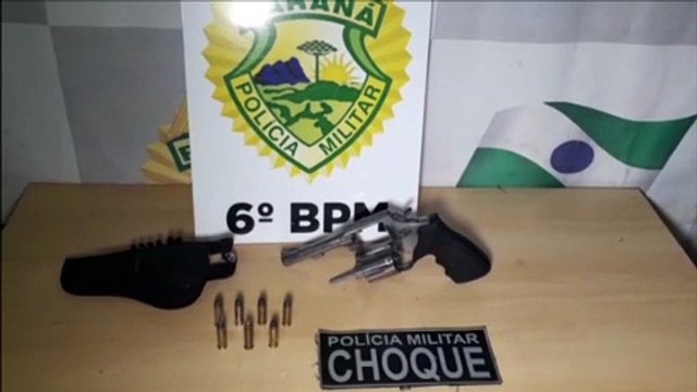 Ladrões invadem e furtam residência, mas ‘esquecem’ revólver com munições no local; Choque foi mobilizado