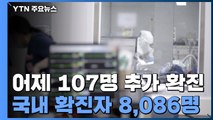 어제 107명 추가 확진...국내 확진자 8,086명 / YTN