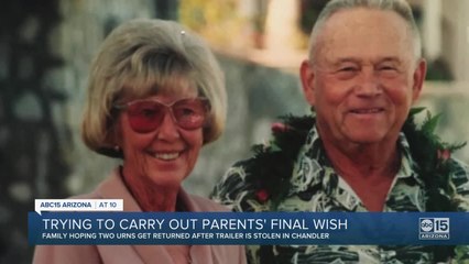 Brothers desperate for the return of their parents ashes