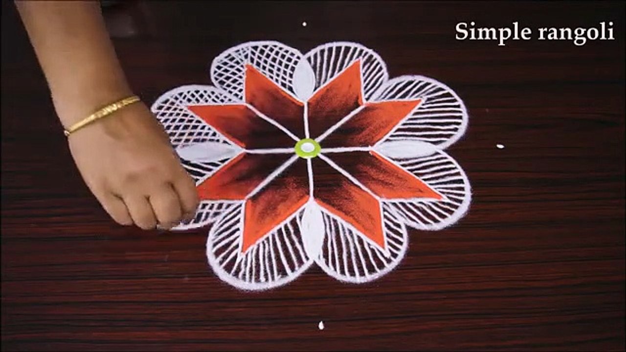Best rangoli designs 2019   Easy And Quick kolam Design sunday special muggulu