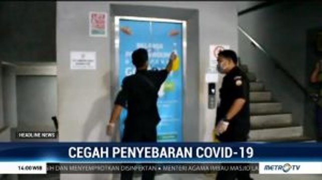 Cegah Penyebaran Virus Corona, Pasar Badung Disemprot Disinfektan