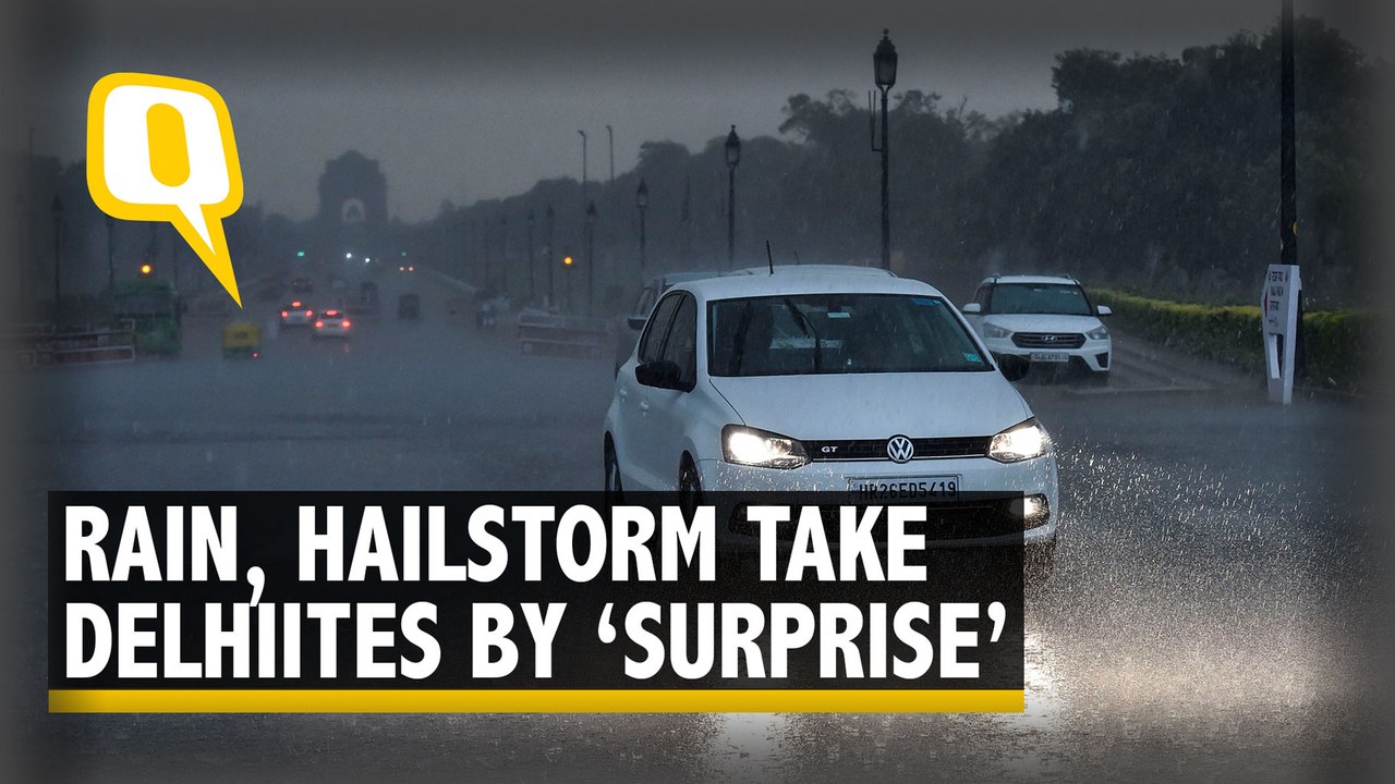 Heavy Rain, Hailstorm For A Few Minutes Leaves Delhi-NCR ‘Surprised’