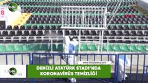 Denizli Atatürk Stadı'nda koronavirüs temizliği
