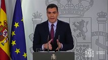 Spagna, Pedro Sánchez- Dobbiamo superare l-emergenza (12.03.20)