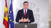 Spagna - Pedro Sánchez Pérez, ha anunciado hoy, en una declaración institucional (13.03.20)